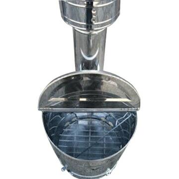 ステンレス焼却器 120L 焼却炉 サンワ SANWA   家庭用 小型 軽量 屋外 軽量 焼却炉 家庭ごみ 落ち葉 木材の焼却に |  | 01