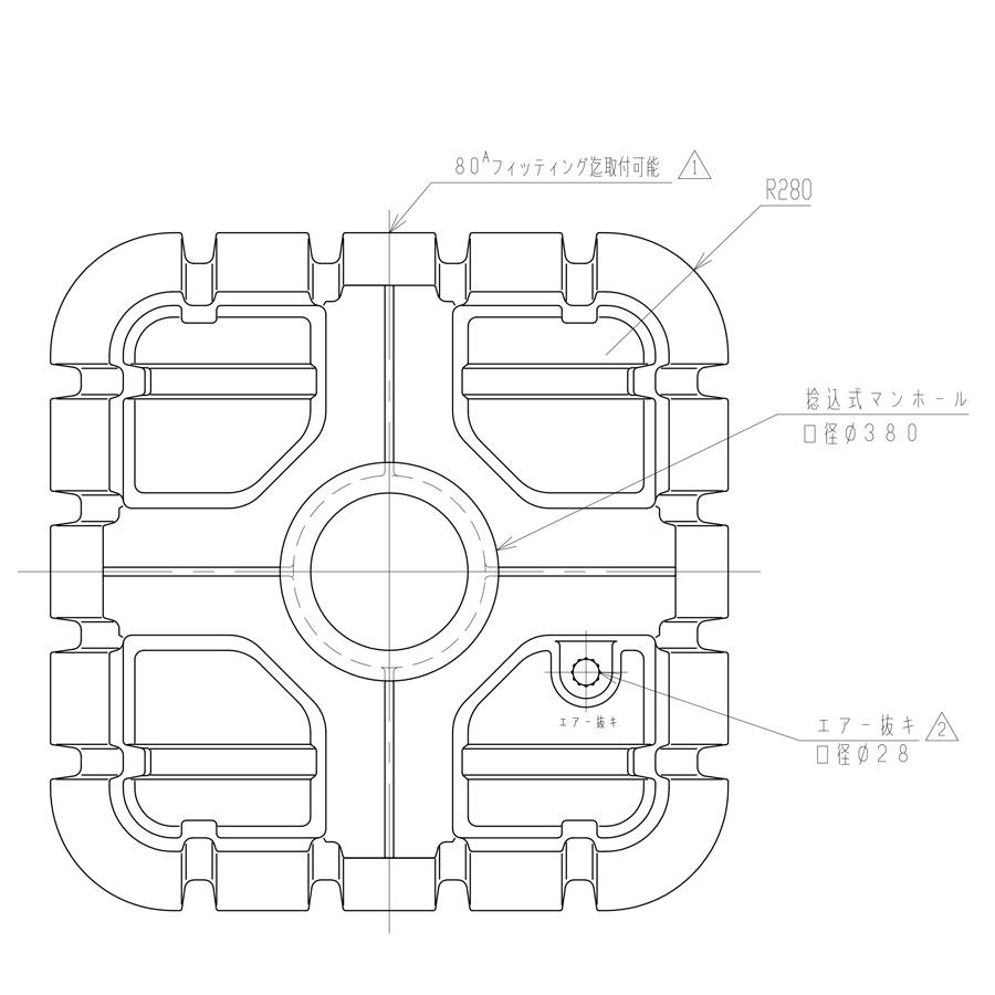 スイコー スーパーローリータンク SLT-2000 液体運搬用 SLTタンク 業務用 貯水タンク 貯水槽 雨水 農業 防災_4