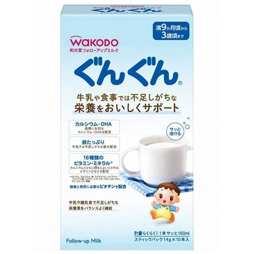 和光堂 フォローアップミルク ぐんぐん 満9か月から スティックパック10本入 よかいち 通販 Yahoo ショッピング