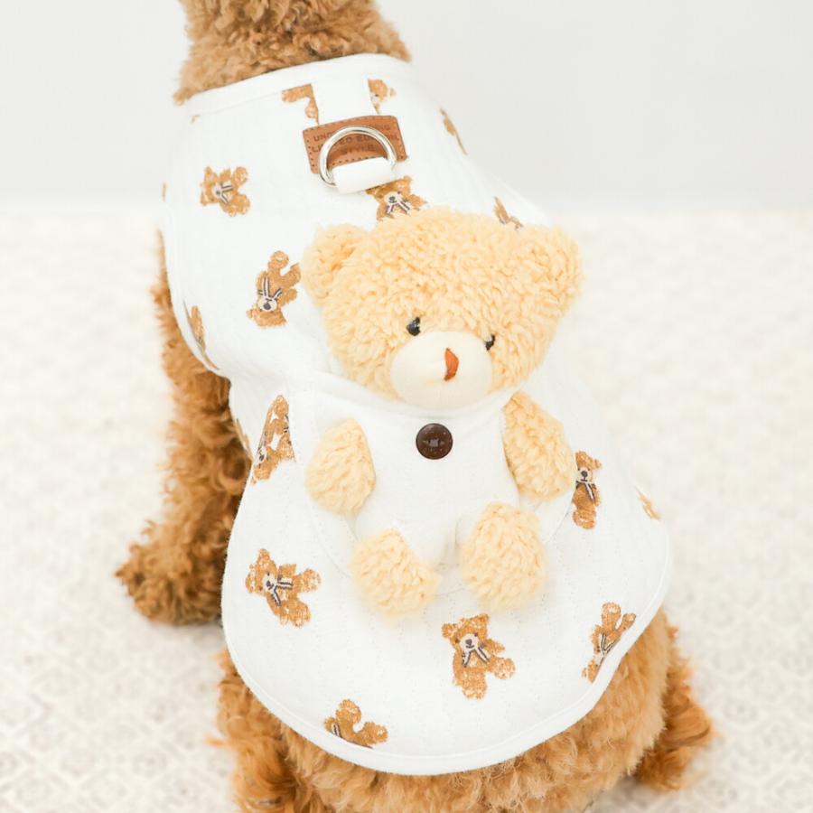 LaLUCA 犬 服 ペット 犬服 くま ペットウェア 熊柄 クマ柄