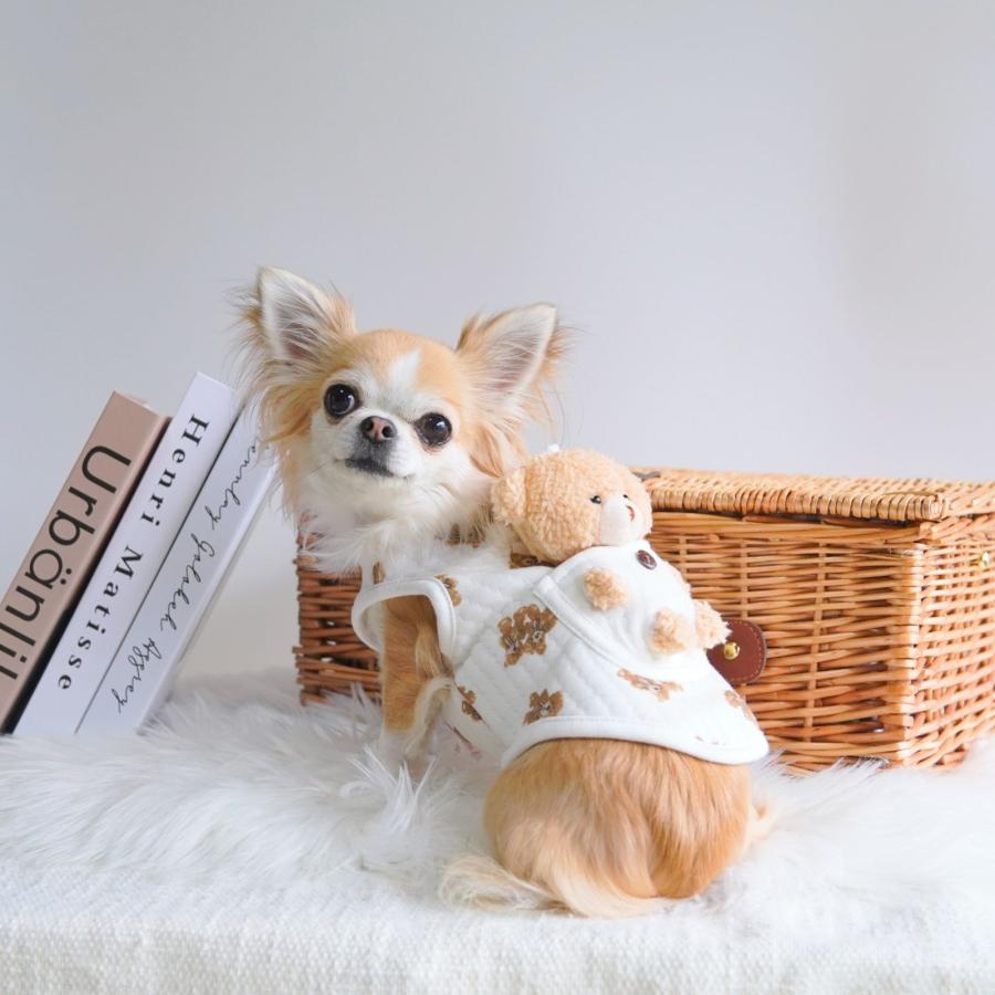 LaLUCA 犬 服 ペット 犬服 くま ペットウェア 熊柄 クマ柄