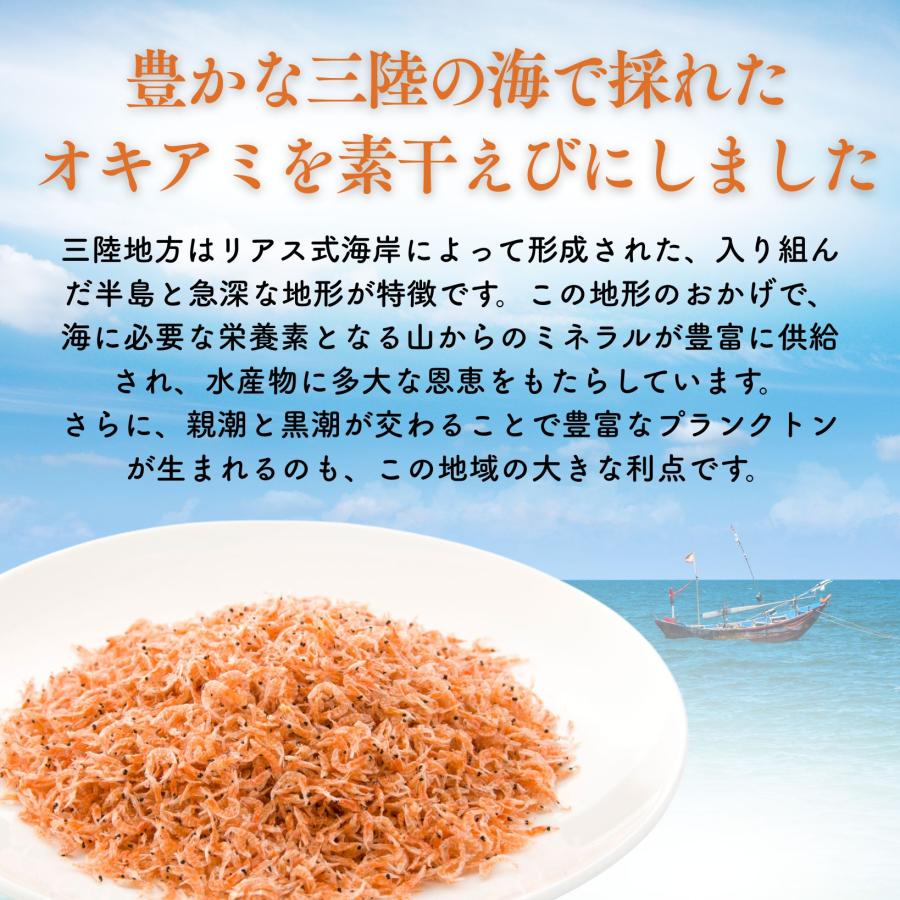 三陸産 小桜あみえび 50g 【 国産 無添加 】 乾燥アミエビ 三陸産ツノ