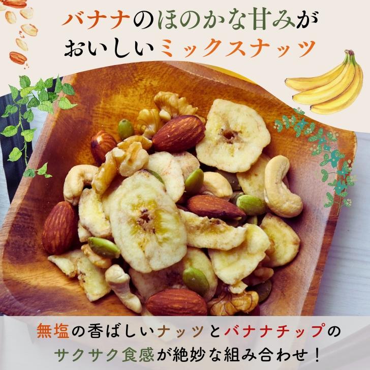 5種 の フルーツナッツ バナナチップス入り バナナッツ 400g 【 お得