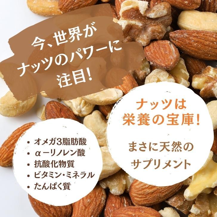 無塩 素焼き 3種 の ミックスナッツ 500g 【 お得 な 250g × 2袋