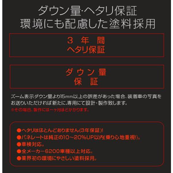 ダウンサス スズキ エブリイ DE51V F6A 2WD  H3/9〜H11/1 1台分・前後セット【送料込】 ZOOM サスペンション｜yokapop｜03