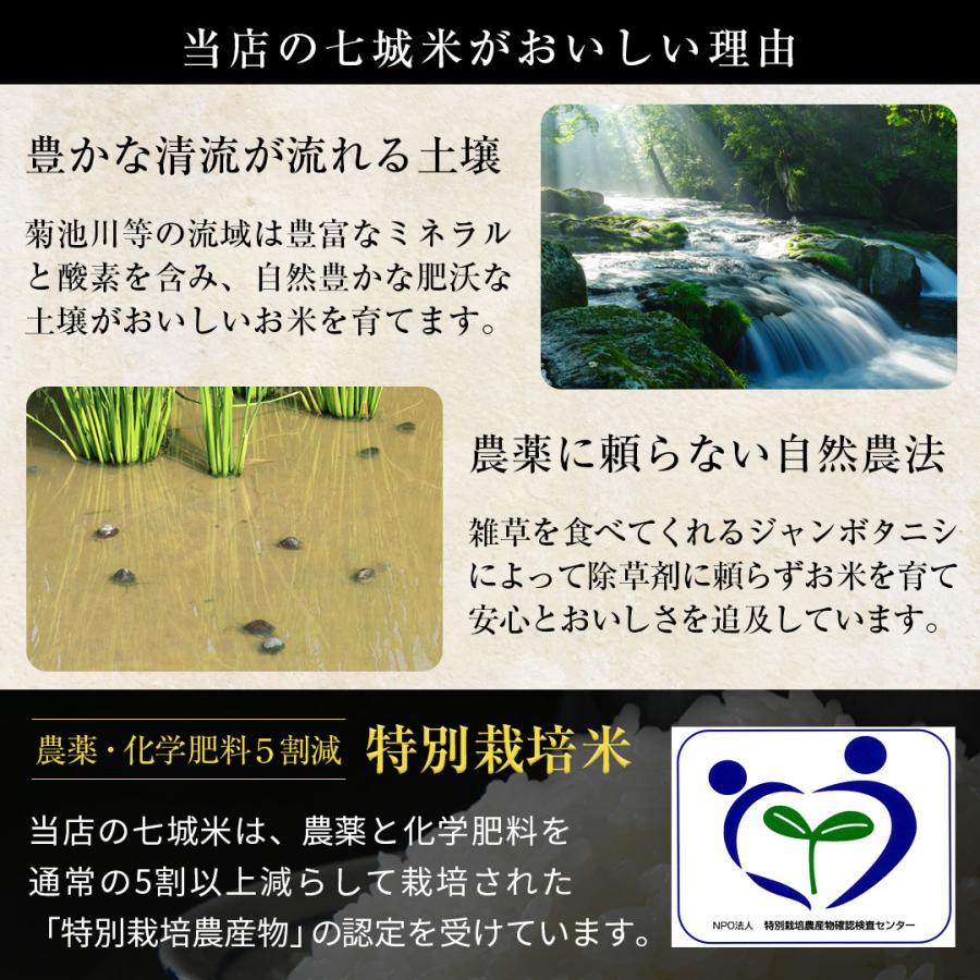 特別栽培米】令和6年産 熊本県産こだわり七城米 ヒノヒカリ 特別栽培米】令和6年産 熊本県産こだわり七城米 ヒノヒカリ
