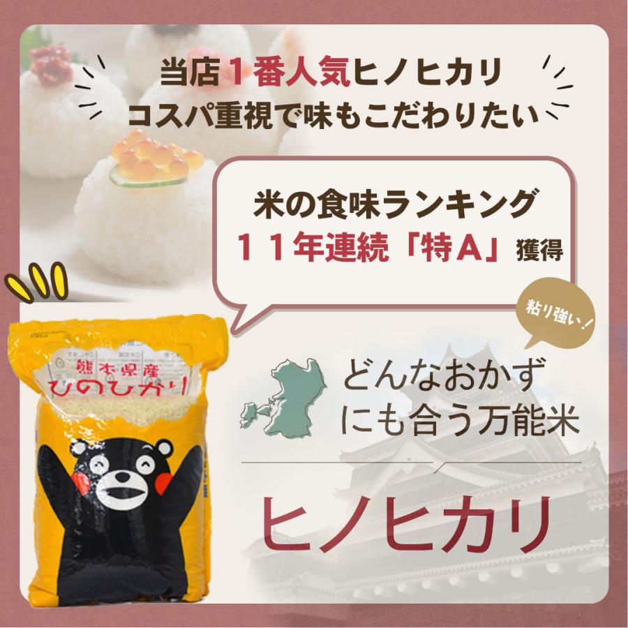 ヒノヒカリ 【送料無料】令和5年 熊本県城北産ヒノヒカリ 白米