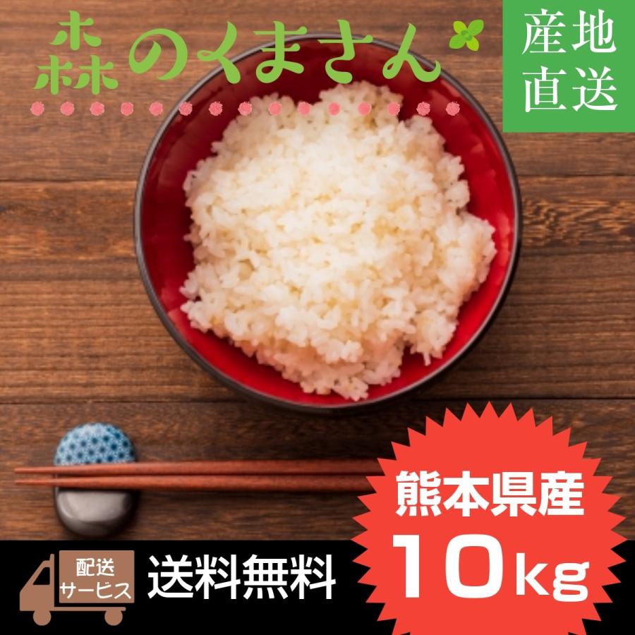 森のくまさん 熊本県産森のくまさん 玄米/白米10kg 【送料無料】米