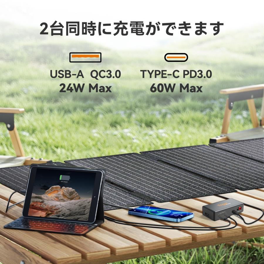 Togo POWER TogoPower 300W ポータブル電源 40W ソーラーパネルセット