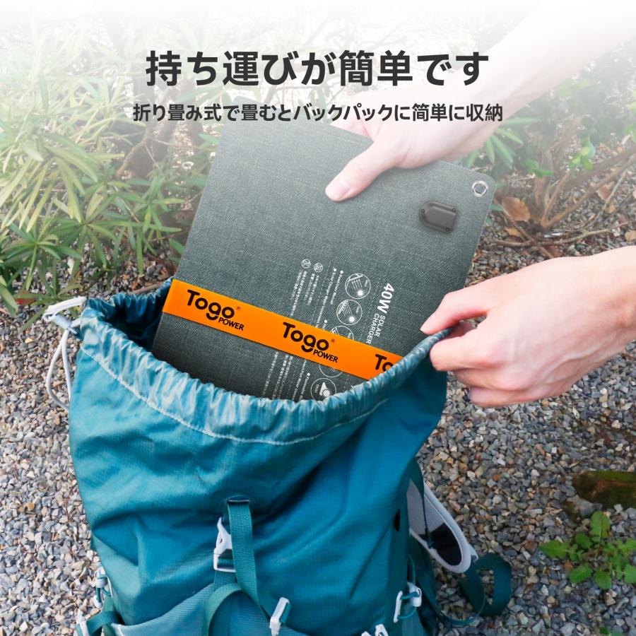 Togo POWER TogoPower 300W ポータブル電源 40W ソーラーパネルセット