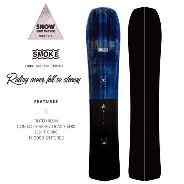 スノーボード 板 スノーサーフ NIDECKER ナイデッカー SMOKE 2021-2022モデル ニットケース付