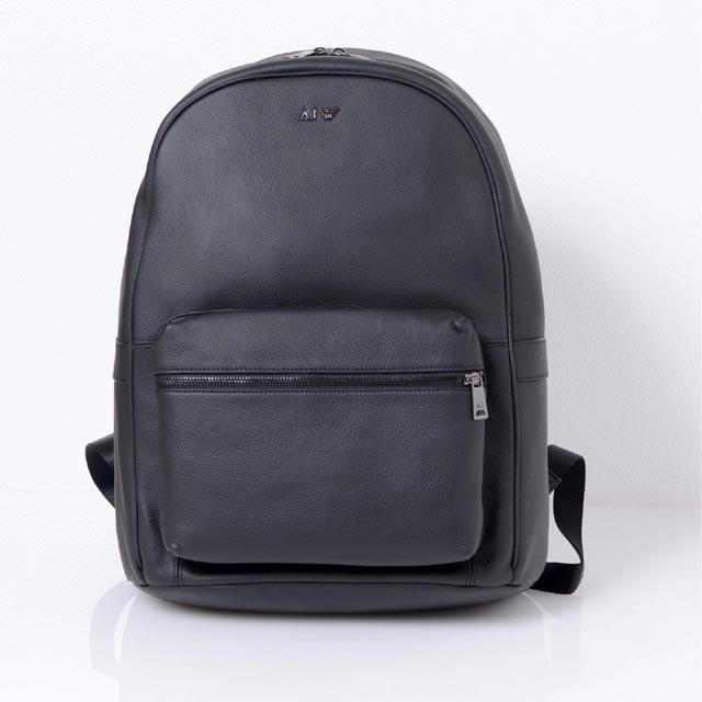30% OFF アルマーニジーンズ(ARMANI JEANS) リュックサック レザー ブラック 【正規取扱店】