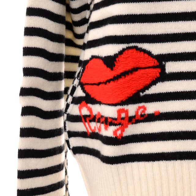 ソニアリキエル SONIA RYKIEL ボーダー長袖セーター スーパーファイン