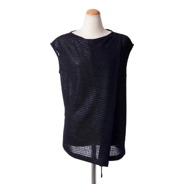 アンドゥムルメステール Ann Demeulemeester ドレープ刺繍ブラウス ウールミックス ブラック 正規取扱店 Epsi Rating Com