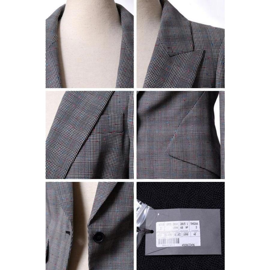 アレキサンダーマックイーン(Alexander McQueen) ワンボタンジャケット ウール グレンチェック 【正規取扱店】|yokoaunty|03
