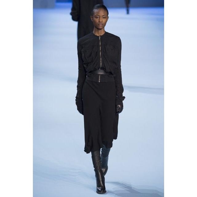 【タイムセール】 ハイダーアッカーマン(Haider Ackermann) 丸襟ジャージージャケット コットン ネイビー 【IQY1459575865】(53240円)