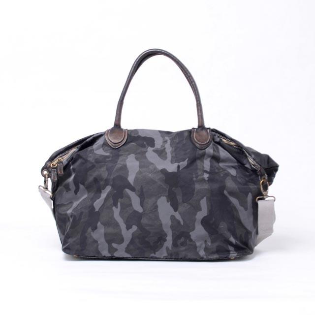 スーパーセール アルキミア 正規取扱 送料無料 レディース春夏新作 2017ss グレーカモフラージュau3132projw18 ナイロンと牛革 ファスナー付きトートバック Alchimia バッグ Au3132projw18
