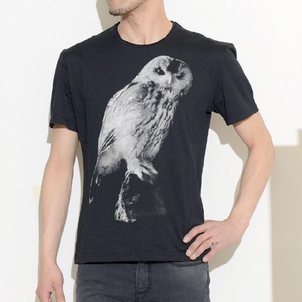 30% OFF ニールバレット Neil Barrett フクロウプリントTシャツ ブラック 【正規取扱店】 :bje281s650901