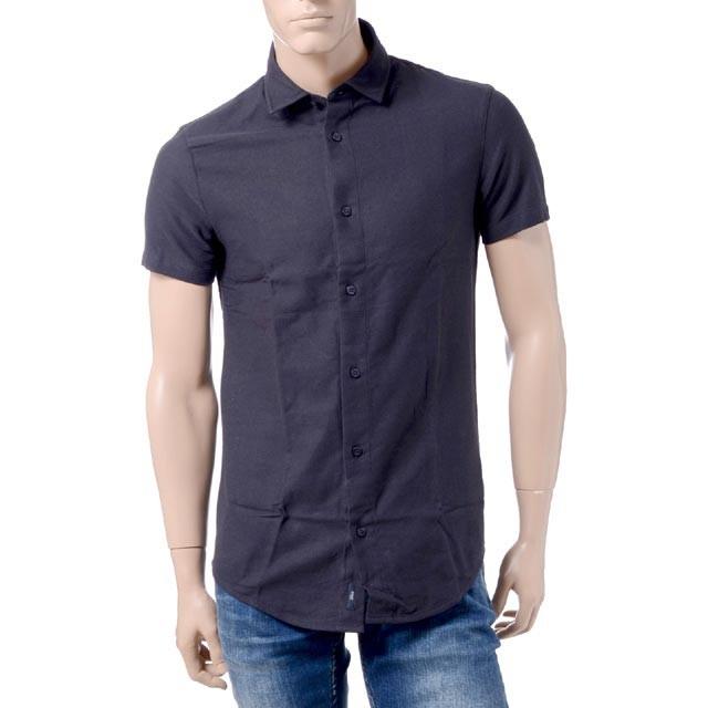 30% OFF アルマーニジーンズ(ARMANI JEANS) 半袖シャツ ブラック 【正規取扱店】 :cmc25bee5:ヨコアンティ 通販 ARMANI JEANS シャツ 半袖シャツ カットソー アルマーニ ジーンズ