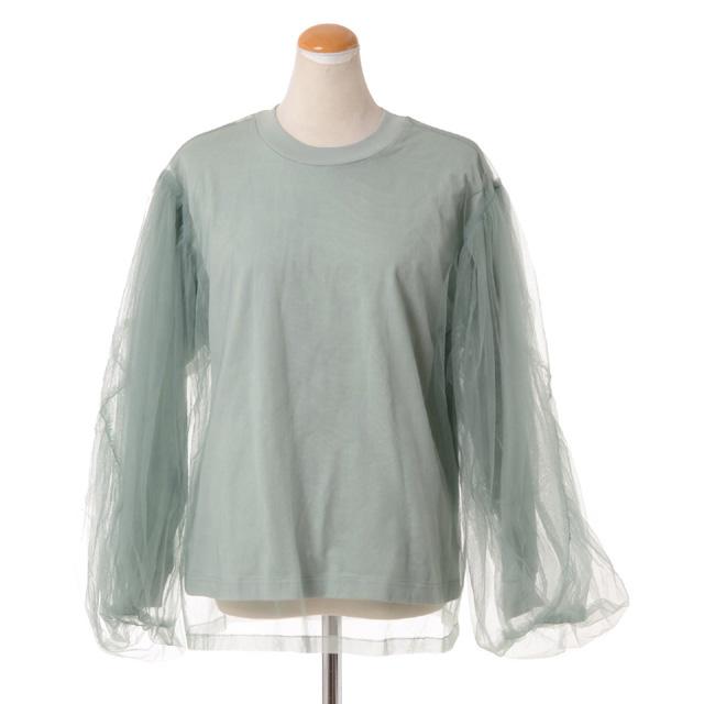 チカ キサダ chika kisada チュールレイヤードカットソー コットン  