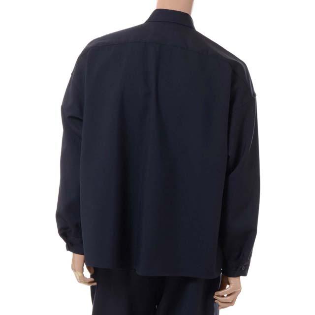 MARNI マルニ Marni シャツ トロピカルウール ブルーブラック MARNI マルニ Marni シャツ トロピカルウール ブルーブラック