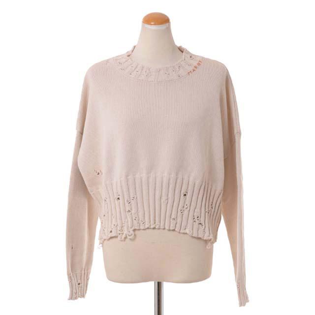 MARNI マルニ Marni ラウンドネックセーター コットンニット スノー  