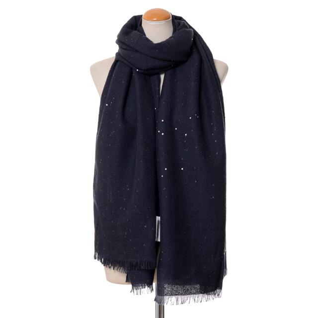 ブルネロクチネリ Brunello Cucinelli スパンコールストール カシミア 