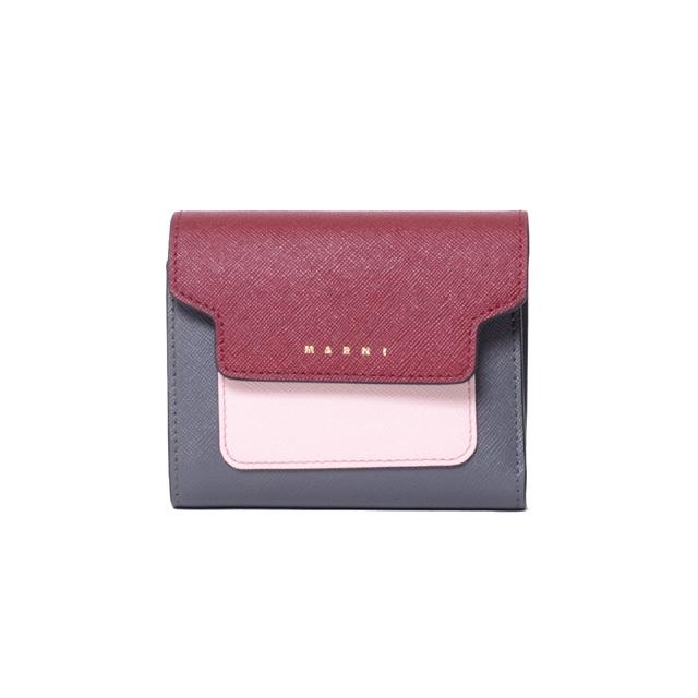 MARNI マルニ Marni 3つ折コインケース付き財布 サフィアーノ MARNI マルニ Marni 3つ折コインケース付き財布 サフィアーノ