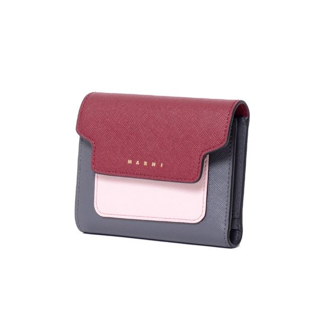 MARNI マルニ Marni 3つ折コインケース付き財布 サフィアーノ MARNI マルニ Marni 3つ折コインケース付き財布 サフィアーノ