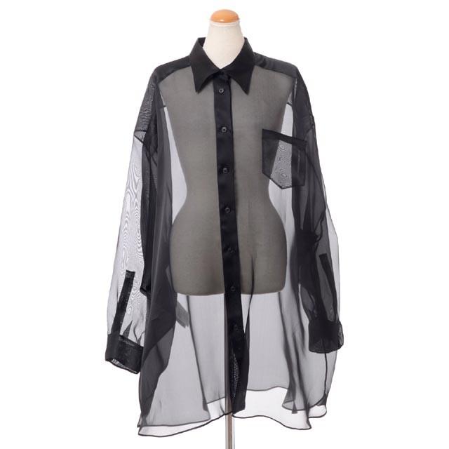 メゾン マルジェラ Maison Margiela ビッグシャツ シルクオーガンジー ブラック :s51dl0253900:ヨコアンティ - 通販 -  Yahoo!ショッピング