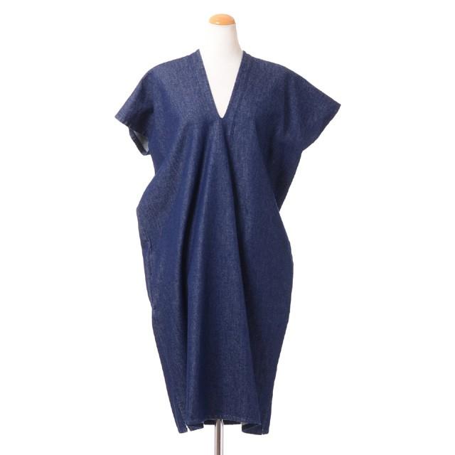 Off エムエムシックス メゾンマルジェラ Mm6 Maison Margiela Vネック半袖ワンピース デニム インディゴ S52ct ヨコアンティ 通販 Yahoo ショッピング