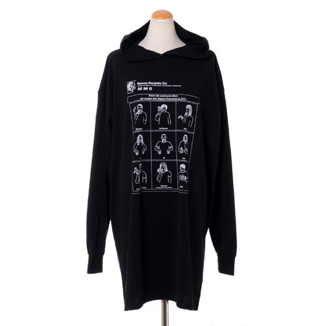 エムエムシックス メゾンマルジェラ MM6 MAISON MARGIELA フード付きパーカーワンピース コットンジャージー ブラック  :s52ct0651900:ヨコアンティ - 通販 - Yahoo!ショッピング
