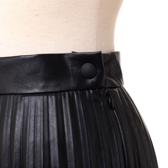 MM6 Maison Margiela 黒 フェイクレザータイトスカート 36