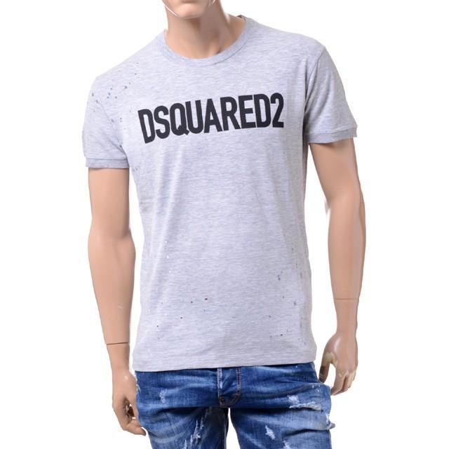 ディースクエアード Dsquared2 ロゴTシャツ コットン グレー｜yokoaunty