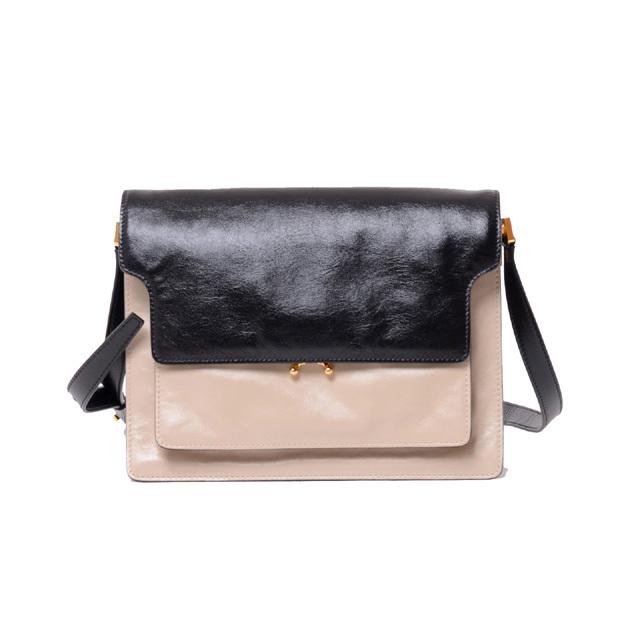 MARNI マルニ Marni トランクソフトバッグラージ 牛革 ブラック  