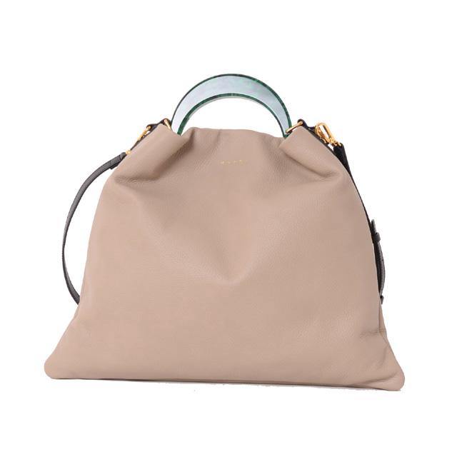 マルニ Marni VENICEミディアムバスケットバッグ グレインカーフ 