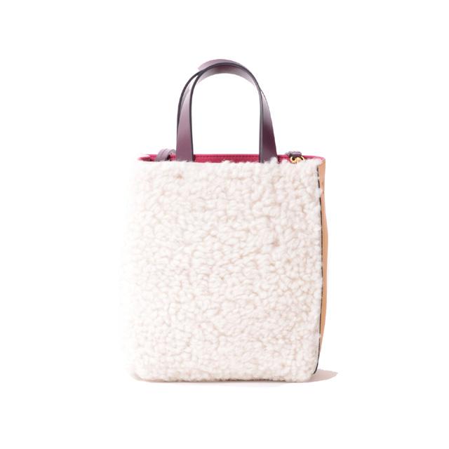 MARNI マルニ Marni MUSEOソフトニューミニバッグ ムートンレザー  