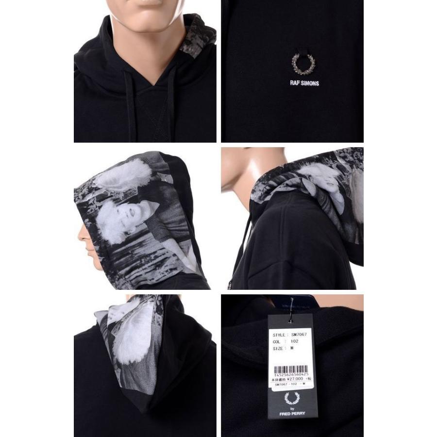 ラフシモンズ Raf Simons フレッドぺリー Fred Perry フードプリントフーディパーカー コットン ブラック Sm ヨコアンティ 通販 Yahoo ショッピング