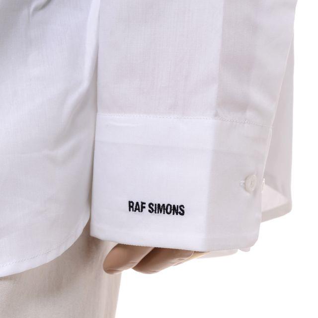 ラフシモンズ RAF SIMONS フレッドペリー オーバーサイズシャツ コットン ホワイト｜yokoaunty｜08