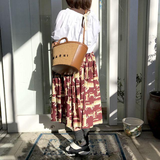 送料0円送料0円マルニ Marni リボン付きカットソー オーガニック