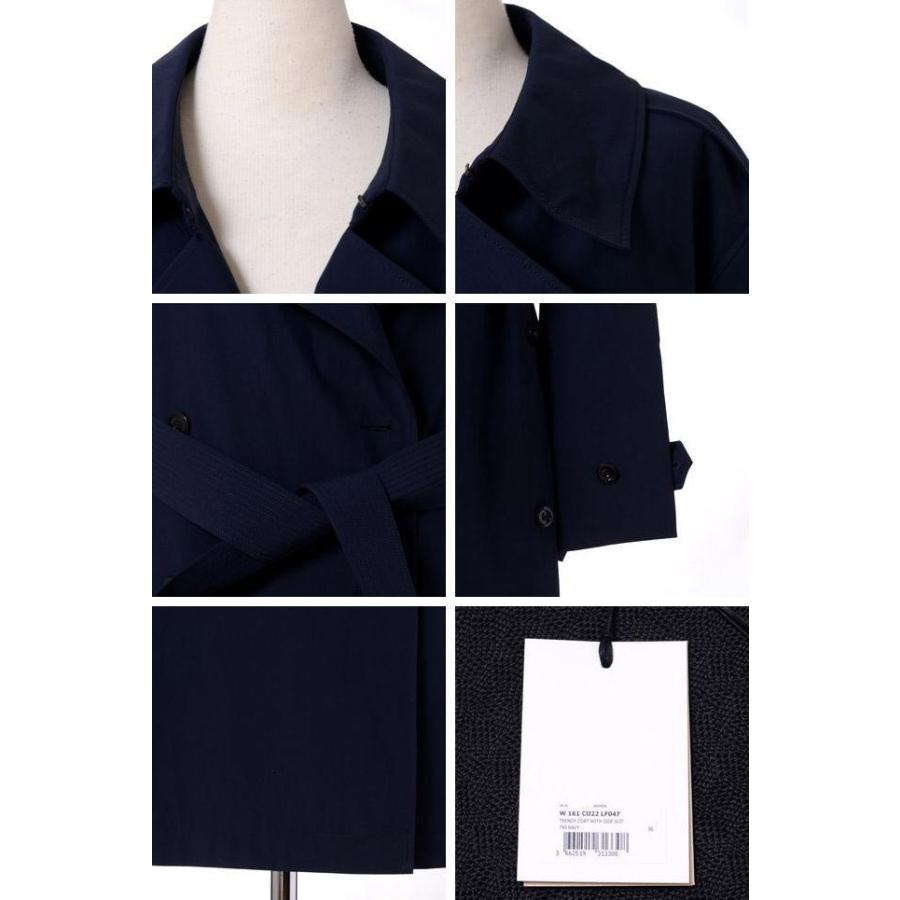 ルメール(LEMAIRE) トレンチコート 防水コットン ネイビー 【正規取扱 