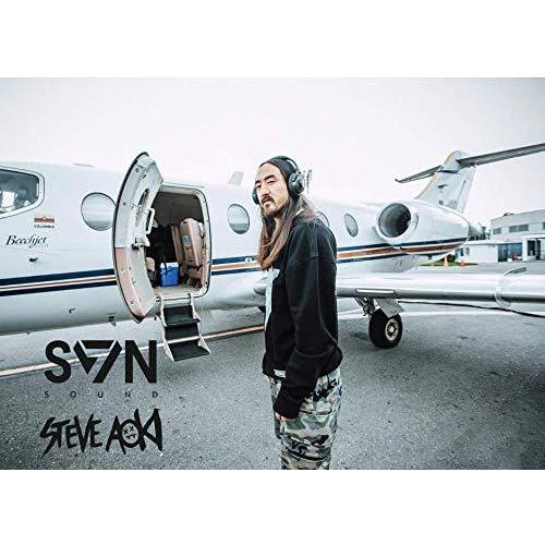 SVN Sound by Steve Aoki プレミアムオーバーイヤーワイヤレスヘッドフォン 高機能ノイズキャンセリングマイク搭載 7色に光るLEDライト Bluetooth5.0 Neon100 通常音量再生