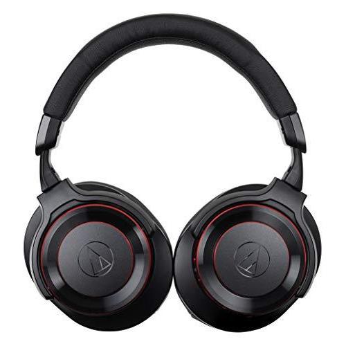 audio-technica SOLID BASS ノイズキャンセリングワイヤレスヘッドホン 重低音 ハイレゾ音源対応 最大30時間再生 ブラックレッド ATH-WS990BT BRD 