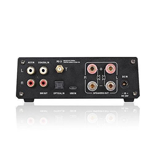 Sabaj A4 ステレオ デジタル パワーアンプ 小型 ヘッドホンアンプ搭載/bluetooth付き プリメインアンプ 