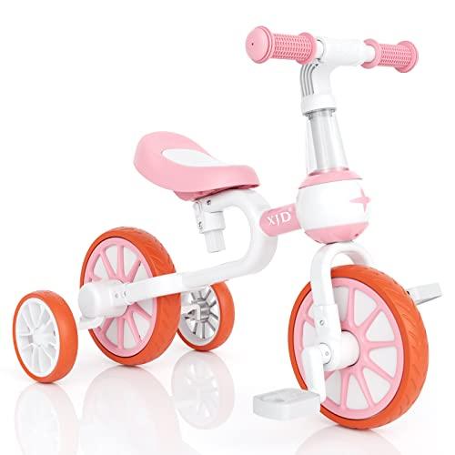 XJD 三輪車 二輪車 子供 幼児用 自転車 3in1 キッズバイク 1−5歳に向け  多機能 ペダルなし自転車 ランニングバ 三輪車