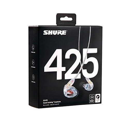 SHURE イヤホン SEシリーズ SE425 カナル型 クリアー SE425-CL-A 国内