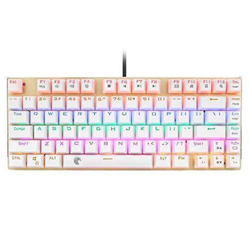 E元素ゲーミングキーボード 茶軸 Rgbバックライト 英語の配置 耐水性 テンキーレス81キーゴースト防止 Wss 969yglbgeffj ヨコブンオンライン 通販 Yahoo ショッピング