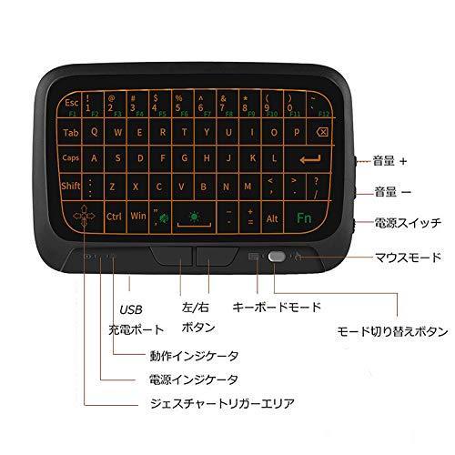 超小型 ワイヤレスキーボード 2.4GHz無線接続 キーボード＆マウス 