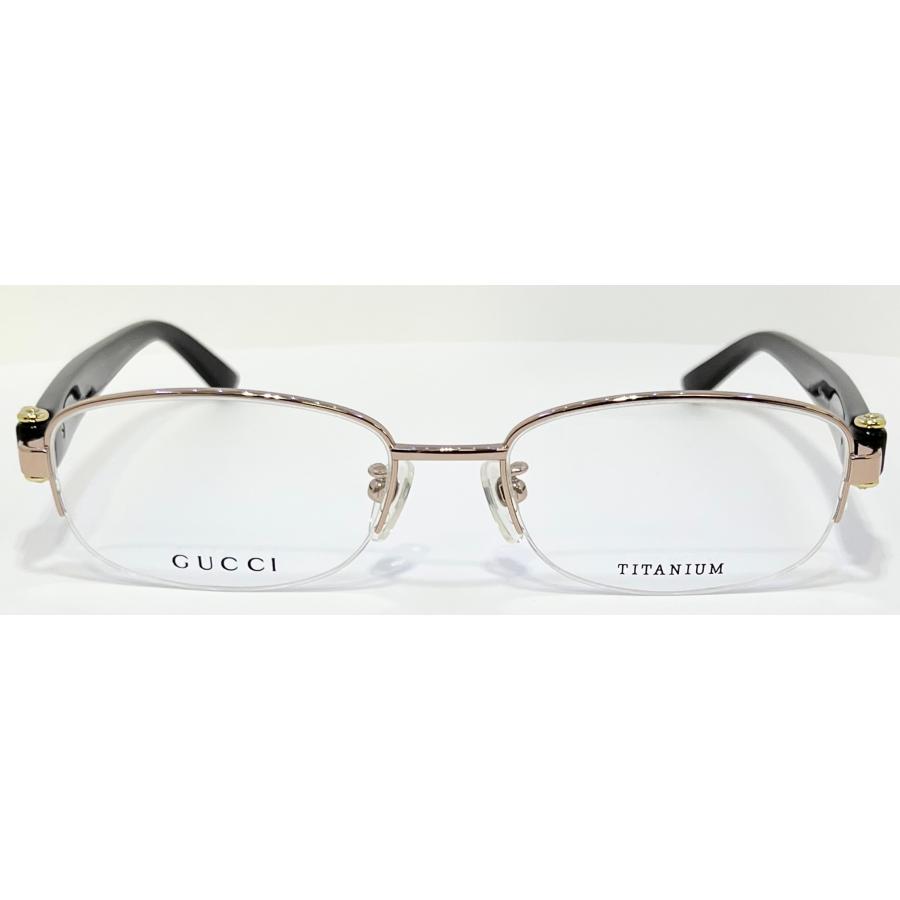 GUCCIレディース眼鏡　グッチメガネ　ブラックゴールドピンク グッチ GUCCI メガネ 眼鏡 アイウェア レディース メンズ