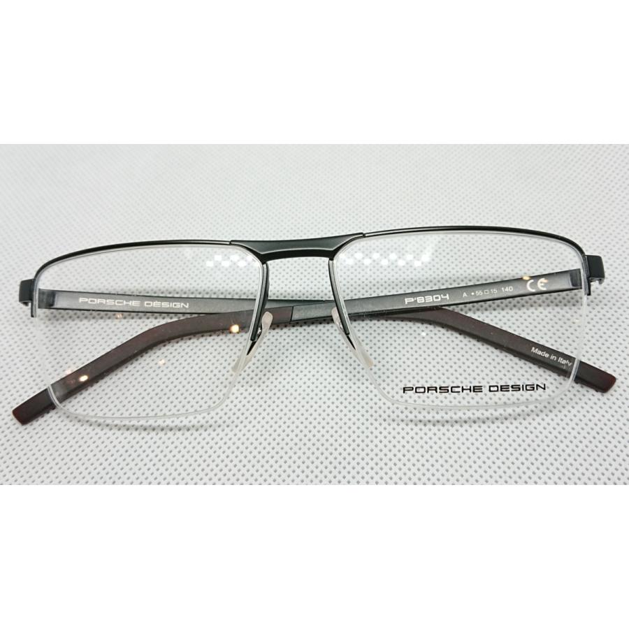 《国内正規品》PORCHE DESIGN ポルシェデザイン　眼鏡フレーム　P8304　度付きレンズ可能　55サイズ　イタリア製 国内正規品